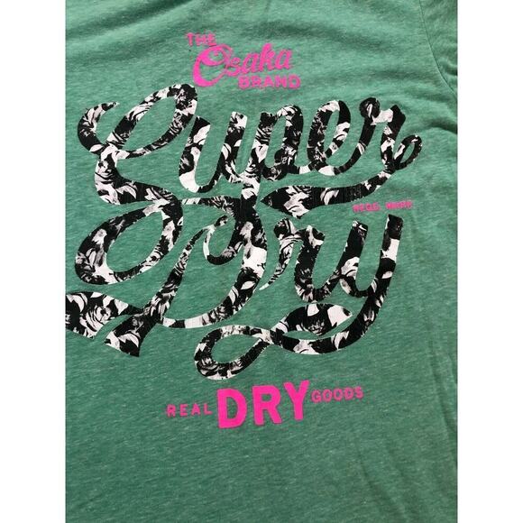 Superdry Women’s The Osaka Brand Green Short Sleeve Tee Shirt Size M - Picture 2 of 6
